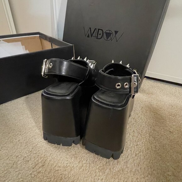 New Dolls Kill Widow Fury Mood Platform Sandals - Picture 3 of 8